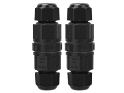 Conector De Cable Eléctrico Impermeable Ip67 2pcs, Enchufe 3 Pines Para Luz De Calle Led Exterior