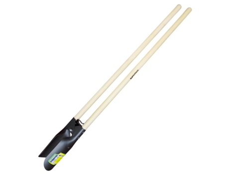 Cavahoyos acero forjado con mango madera 146 cm. plantador, cava hoyos,sembradora, plantadora, cava poste, siembra bulbos,