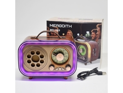 Altavoz estéreo portátil Viewleaf con radio FM, compatible con USB, tarjeta TF, Bluetooth y función de radio de emergencia.