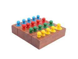 2026Center Juego de Bloques Cilíndricos de Madera Juguetes Sensoriales Montessori para el Aprendizaje Temprano Regalo para Bebés