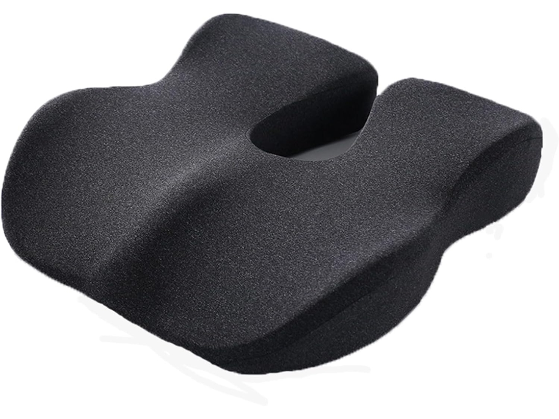Almofada De Assento Em Espuma Viscoelástica Eifson Para Aliviar Lesões No Cóccix E Oferecer Suporte Para As Costas (cinza Escuro)