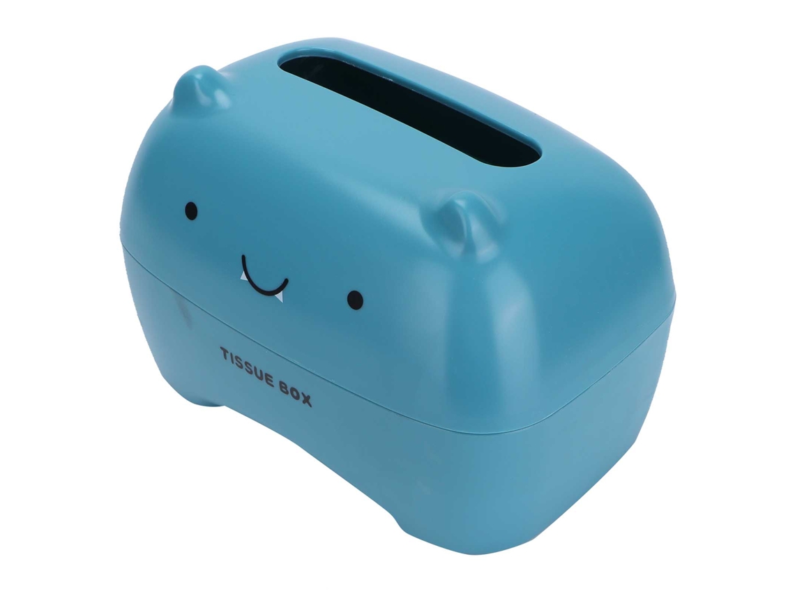Caja De Pañuelos Cute Cartoon Multifunción Para Almacenamiento Y Suministro De Papel Higiénico Azul