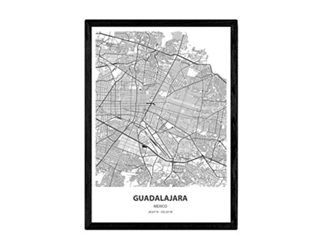 Poster NACNIC Mapa de Guadalajara Mexico (A3)