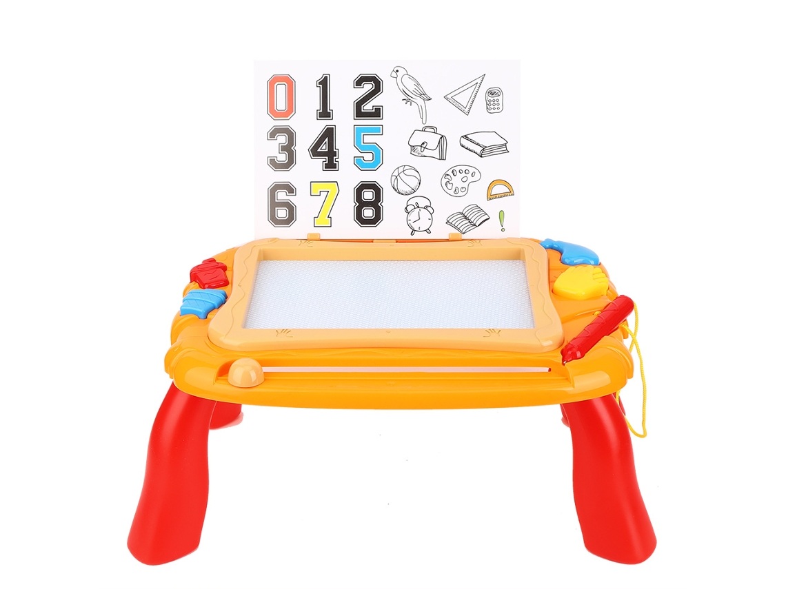 Ats-tablero De Dibujo Diy Niños Juguete De Arte Para Escribir Pintar Con Regalo Naranja