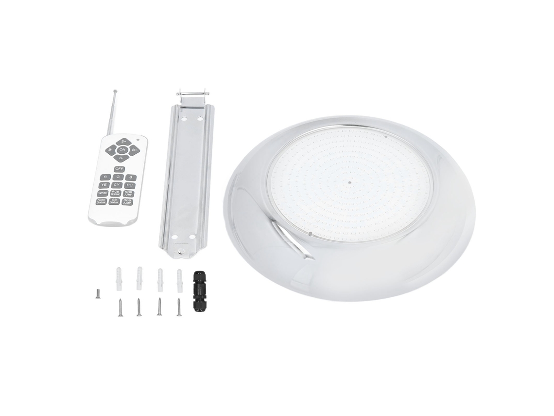 Lámpara De Pared Para Piscina Con 360 Led Rgb, Resistente Al Agua Ip68, Control Remoto, Fuentes Y Pi