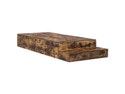 Maison Exclusive - Cama Con Almacenamiento Con Cajón Roble Ahumado 80 Cm
