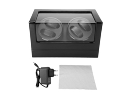 Enrollador automático para relojes con estuche para 4 relojes - Negro