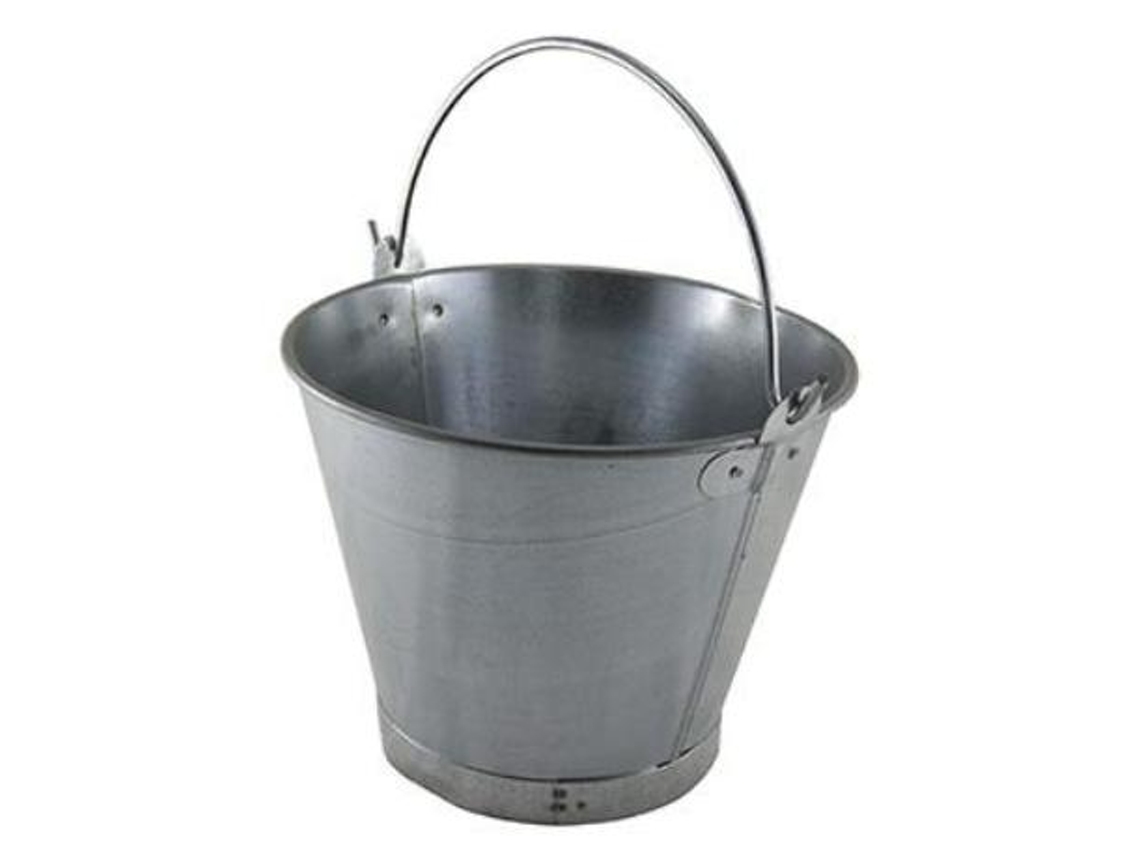 Cubo chapa galvanizado asa lisa 32 cm 12 l