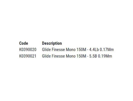 Monofilamento Glide Finesse 150 M Transparente 0.170 Mmkorum