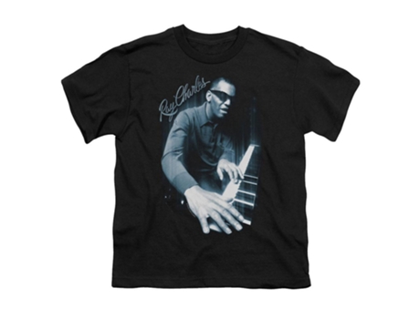 Camiseta ROCKINSTONE juvenil Ray Charles Blues Piano (M)