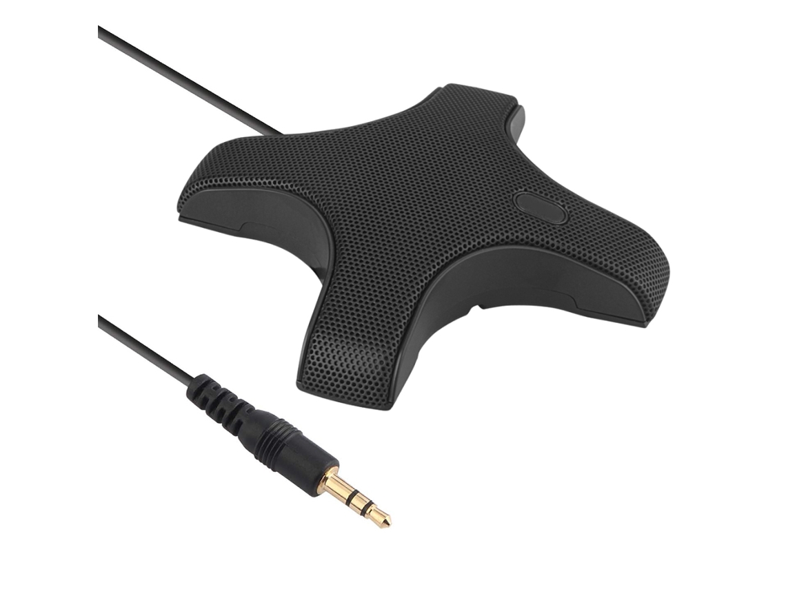 Micrófono Conference 360° Omnidireccional Condensador 3.5mm Para Pc Gaming Clases Online