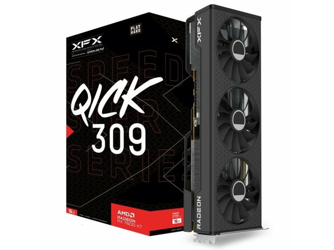 Tarjeta Gráfica XFX SPEEDSTER QICK309 BLACK AMD Radeon RX 7600 XT (GDDR6)