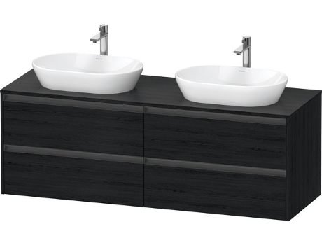 Mueble DURAVIT Ketho.2 bajo lavabo hueco para lavabo en ambos lados 1600x568x550mm K24899B