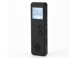 Grabadora de voz digital, reproductor MP3 con reducción de ruido, batería de 10 horas, 8 GB, Yizhood (negro)
