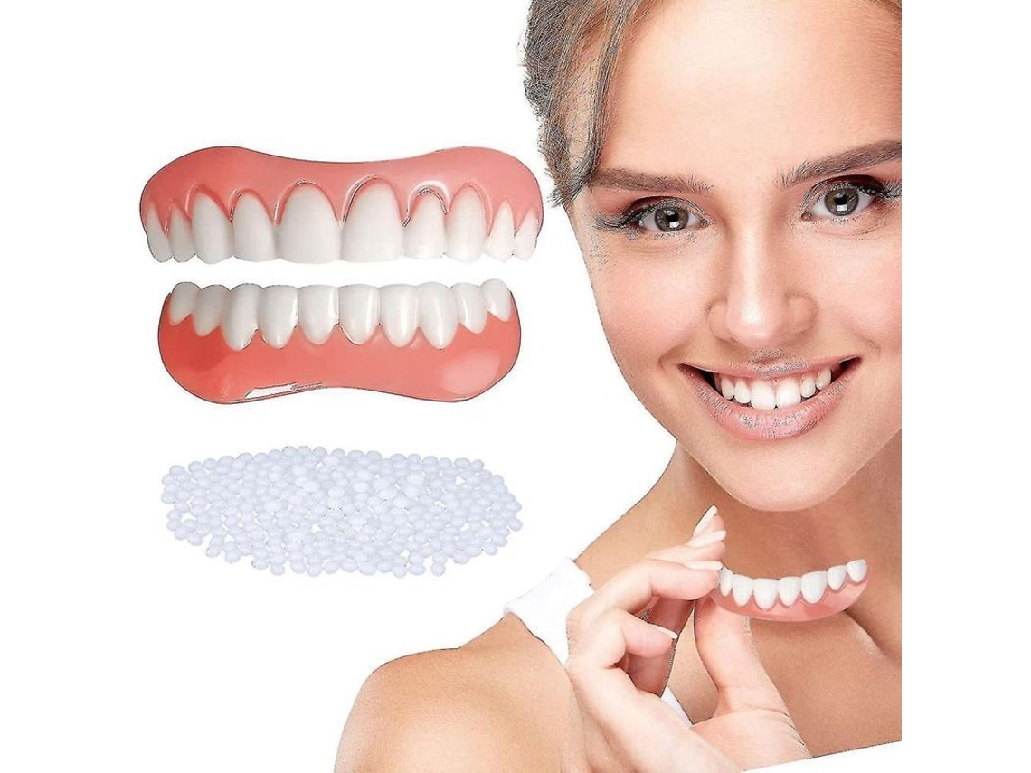 Dos Juegos De Prótesis Dentales Superiores E Inferiores Naturales Y Cómodas Para Una Sonrisa Segura.