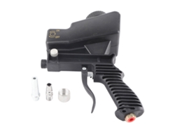 Kit de pistola de jateamento de areia para pulverização e limpeza - Preto