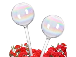 Cuidado de plantas para uso vacacional, globos de vidrio iridiscentes con riego automático para jardines domésticos, sistema de riego automático de G