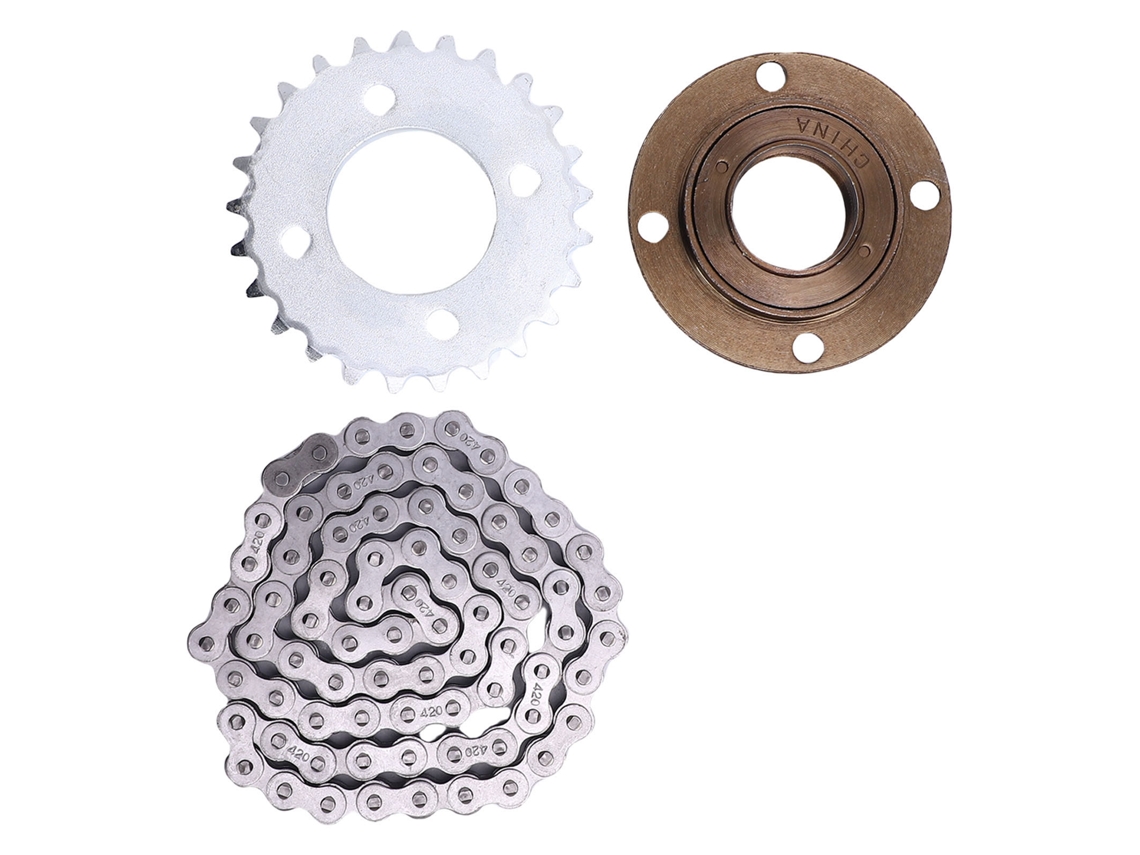 Roda Livre Sem Dentes E Corrente 420 Para Veículos Off-road