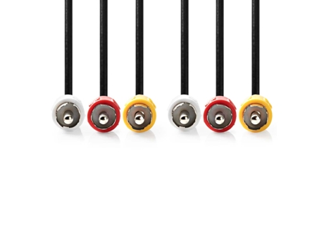 Conjunto de conectores de cable a cable de 6,2 mm / 3 x 3 polos VELLEMAN