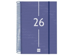 Agenda anual Finocam azul 16,5 x 24,2 cm 2026