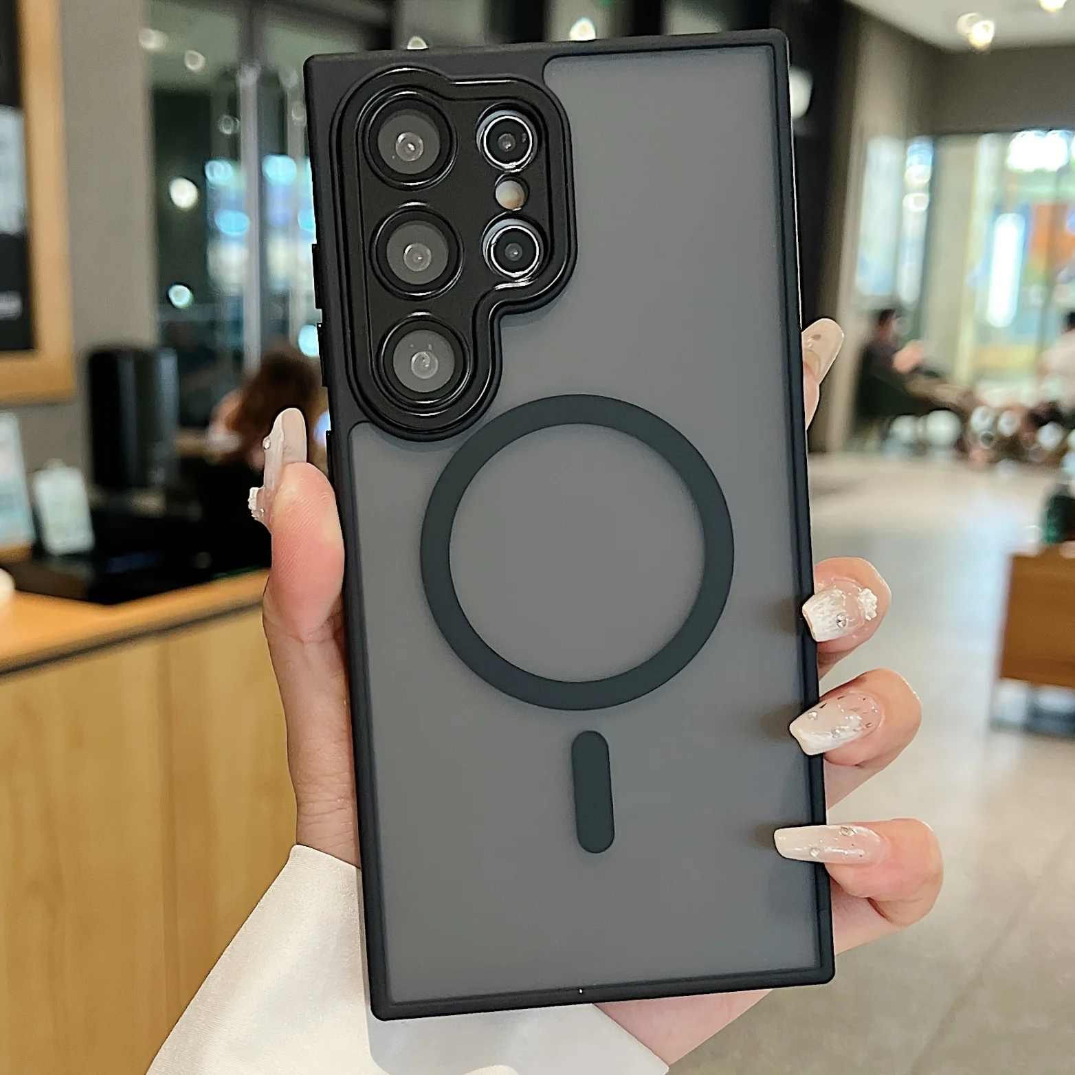 (galaxy S26 Negro) Funda Antigolpes Para Teléfono Samsung Con Cubierta Trasera Magnética Magsafe