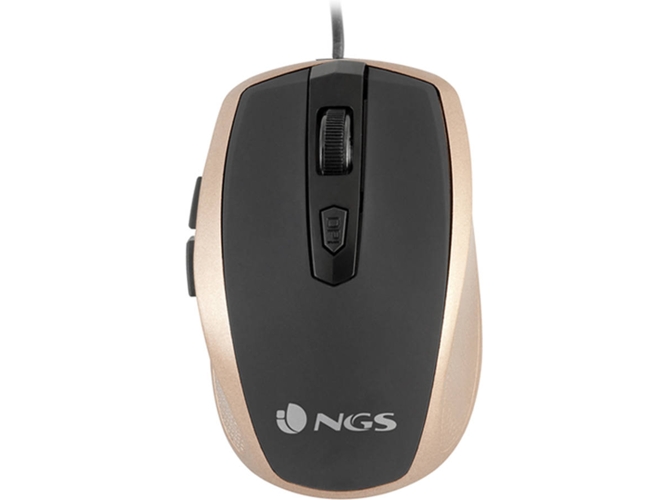 Ratón NGS Tick Gold (1600 dpi - Negro)