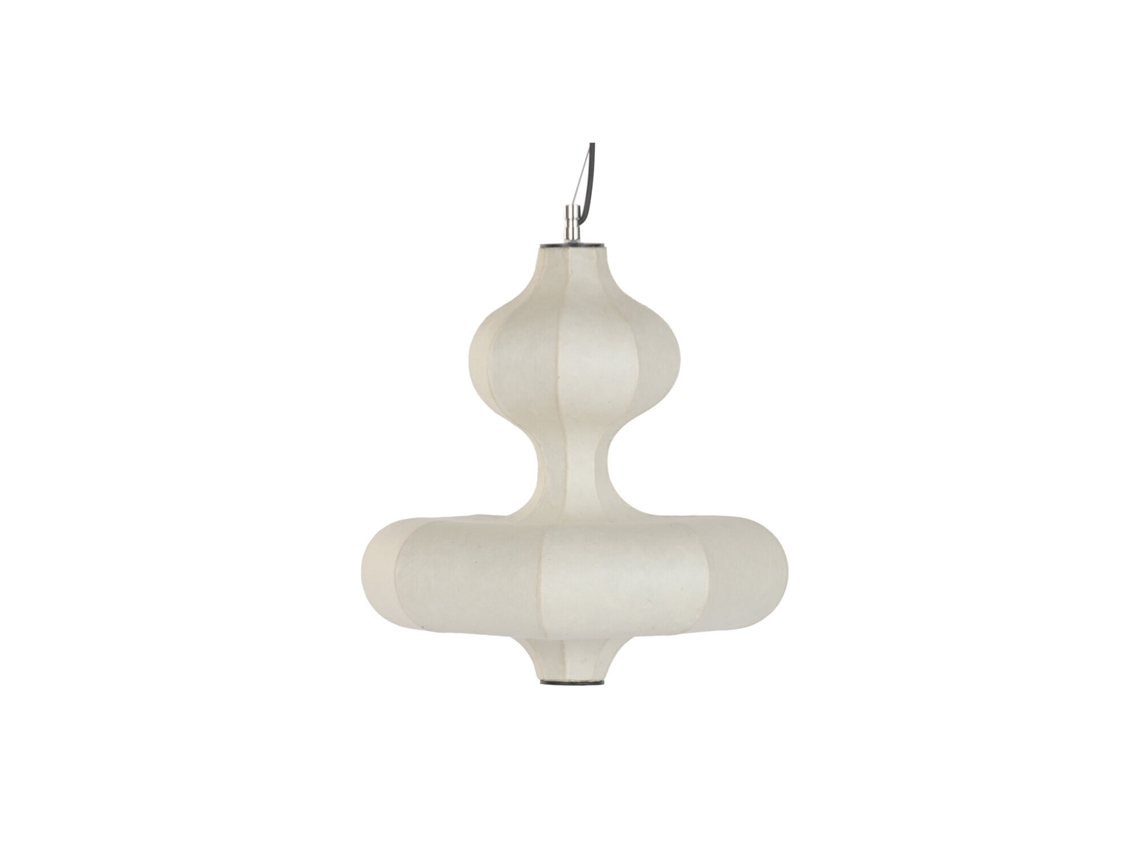 Lampara Techo Papel Acero Led 40x40x40,6cm