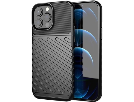 Carcasa Apple LMOBILE iPhone 13 Pro Max Silicone Traseira 89 Negro