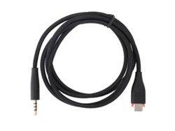 Cable Auxiliar Para Auriculares Usb-c A 3,5 Mm, De Tela Ofc, Repuesto Para Mmx150, 1,2 M, Negro.