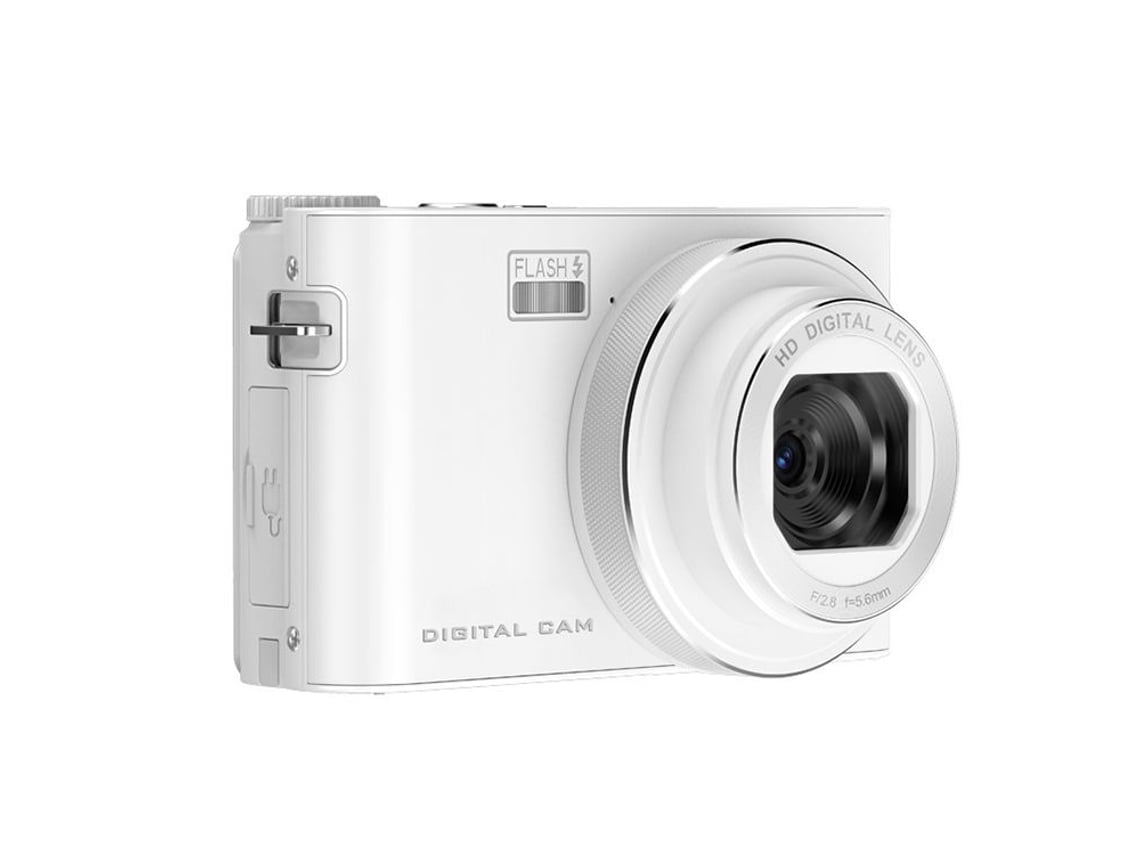Cámara Digital 4k Con Cuerpo De Aleación De Aluminio Y 64 Mp Con Enfoque Automático (blanca)