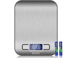 Báscula digital para alimentos, acero inoxidable, alta precisión para cocinar y hornear con precisión, pantalla LED fácil de usar, diseño compacto,