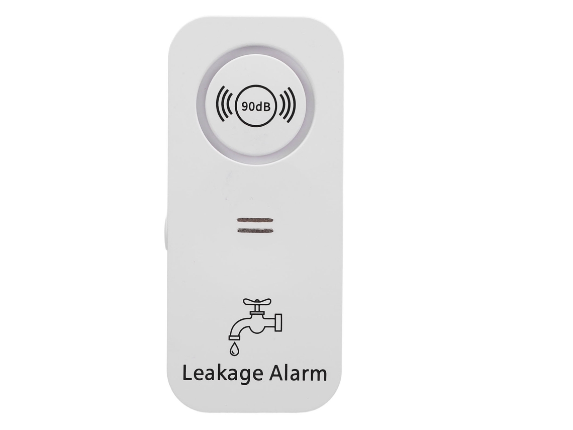 Detector De Fugas De Agua Ip66 Impermeable Sensor De Fugas 90db Para Baño Lavabo Lavandería Inundación
