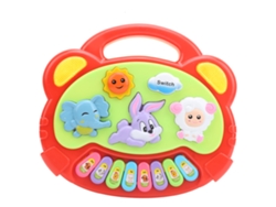 Juguete Musical Para Bebés Con Estampado De Animales, Luz Y Teclas Educativas.
