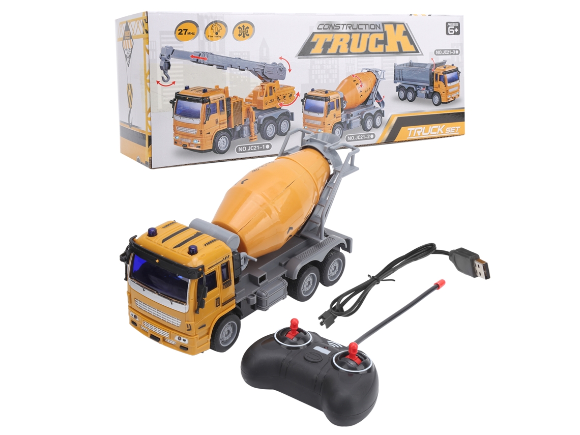 Juguete De Camión Mezclador De Construcción A Control Remoto 2.4g 6ch Escala 1:24
