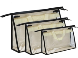Organizadores Plegables Transparentes De 3 Piezas Para Bolsos Y Carteras