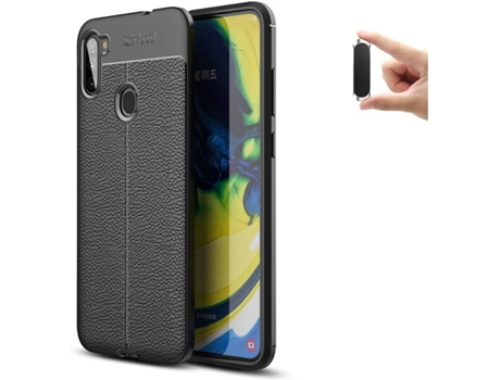 Funda y Soporte para Samsung M11 PHONESHIELD Rugged Leather Anti Choque Negro