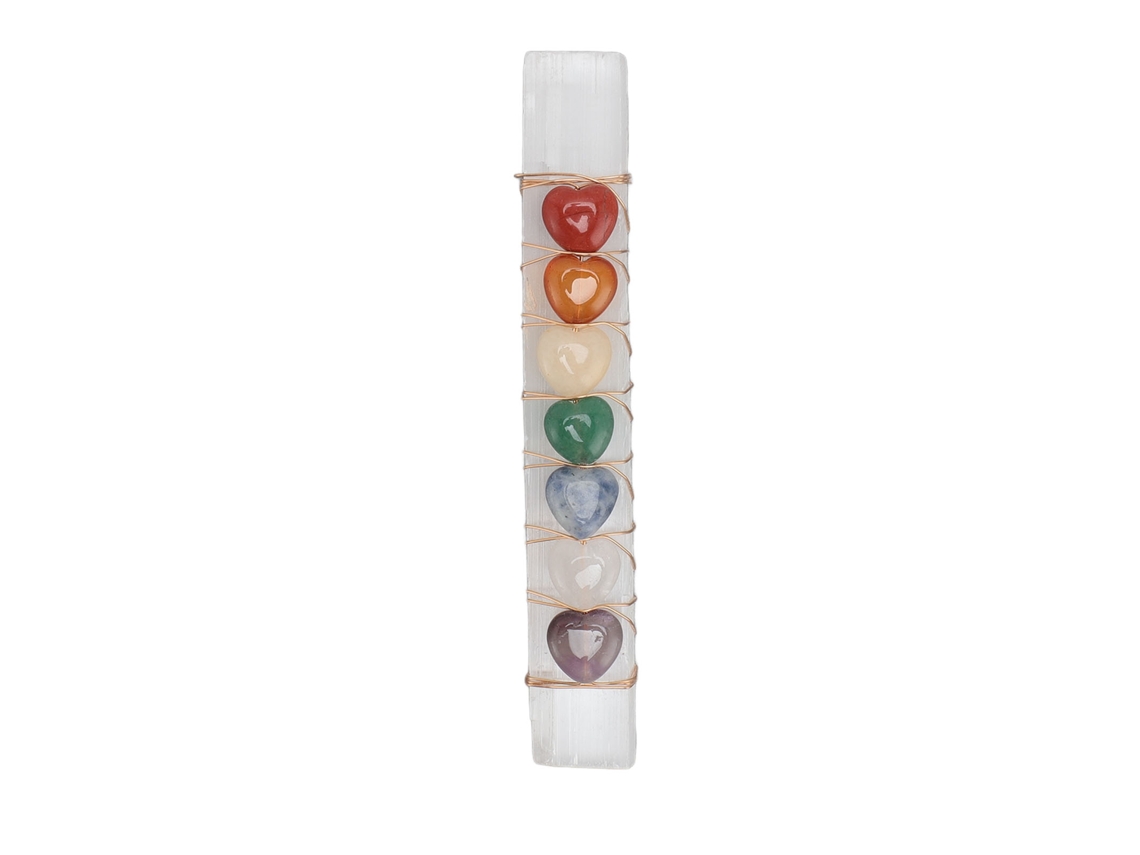 Varita De Piedra De Chakras Para Meditación, Yoga, Equilibrio, Energía Positiva Y Sanación Reiki.