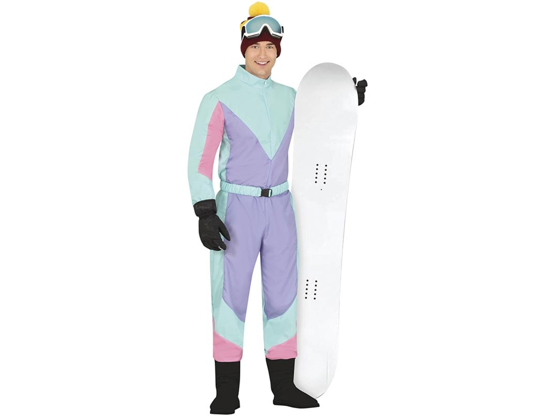 Disfraz de Esquiador azul para hombre