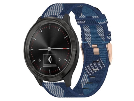 Correa Para Garmin Vivomove 3 Correa De Reloj De Nylon Azul De 20 Mm VENISYMLIS