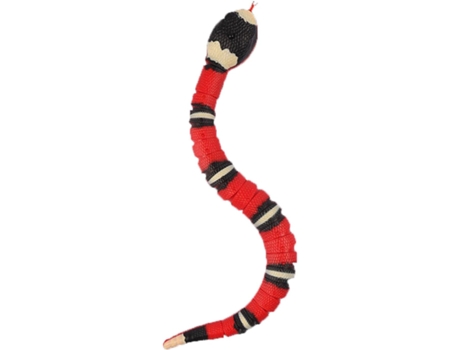 Juguete de serpiente eléctrico, juguete de serpiente de simulación realista, juguetes interactivos para gatos, juguete de serpiente de detección in...