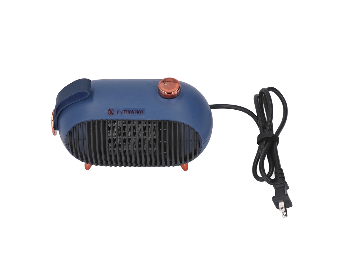 Calefactor De Mesa Cerámico Ptc Pequeño De 900 W Con 3 Niveles De Calefacción, Calentamiento Rápido Y Silencioso, Color Azul.