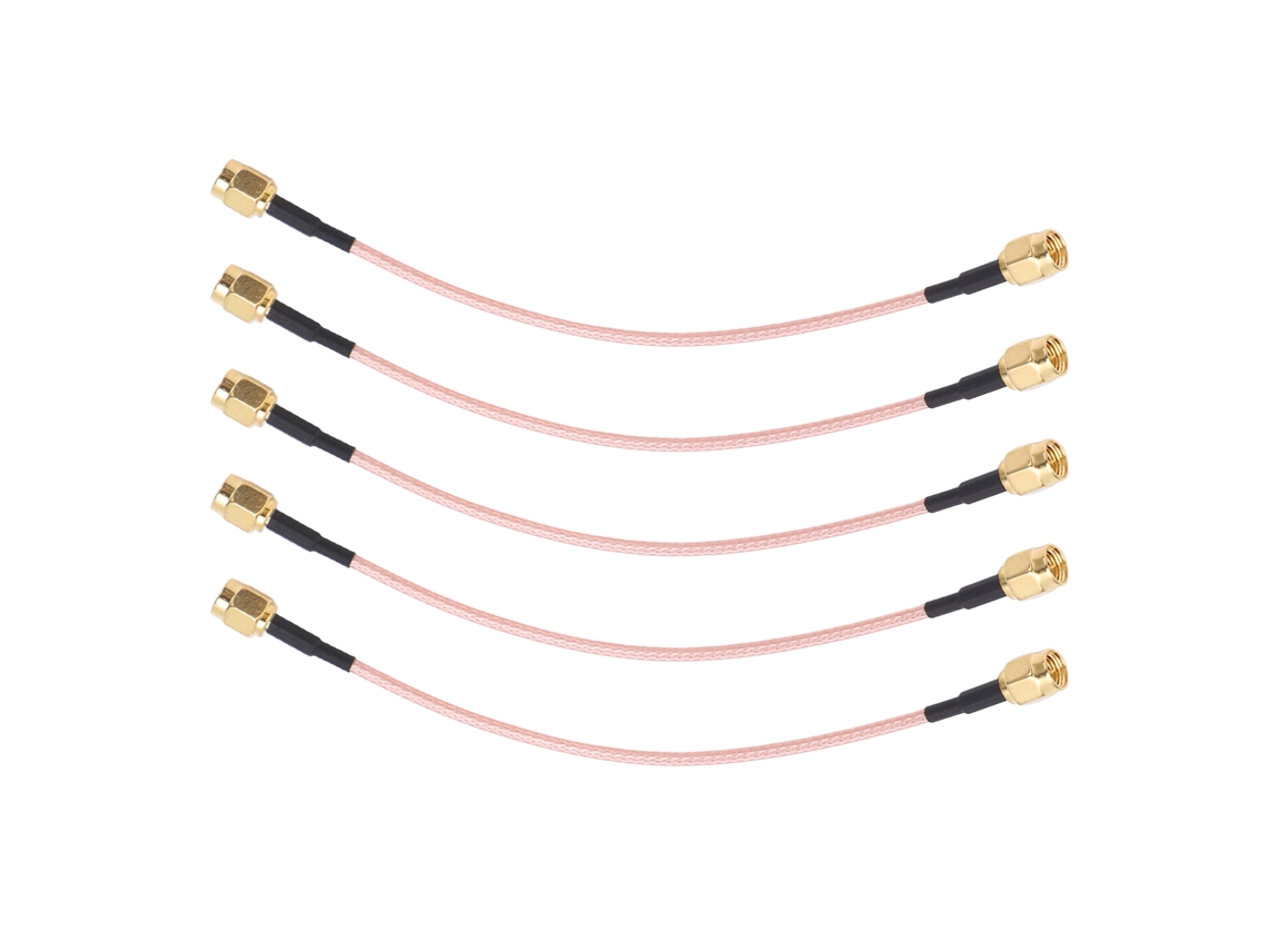 Cable Coaxial Rf Sma-j A Sma-j 2 Escudos Extensión Audio 5 Piezas