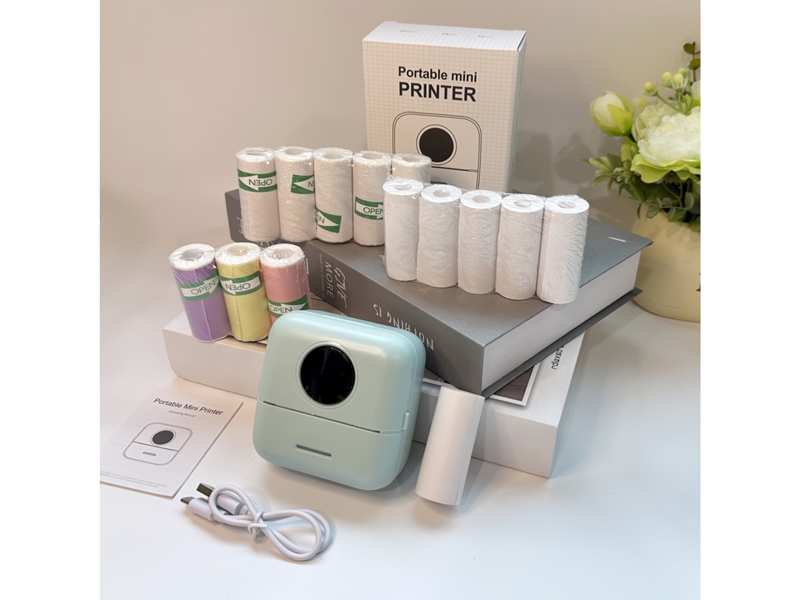 Kit De Impresora Térmica Portátil, Ideal Para Organizaciones Escolares E Impresión De Recuerdos.