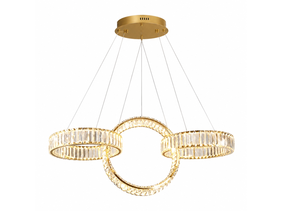 Lámpara De Techo De Cristal Pibaogu Asled-671 (dorado)