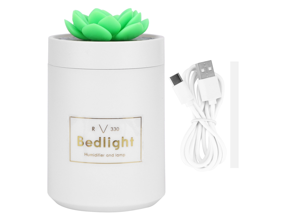 Humidificador de aire de escritorio USB de 340 ml con difusor de aceites esenciales y luz nocturna para el hogar, la oficina y el coche.