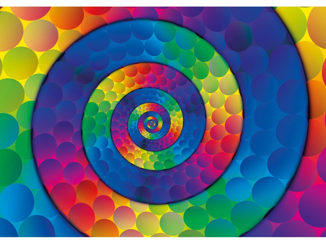 Rompecabezas colorido de 1000 piezas de bolas espirales Yazz