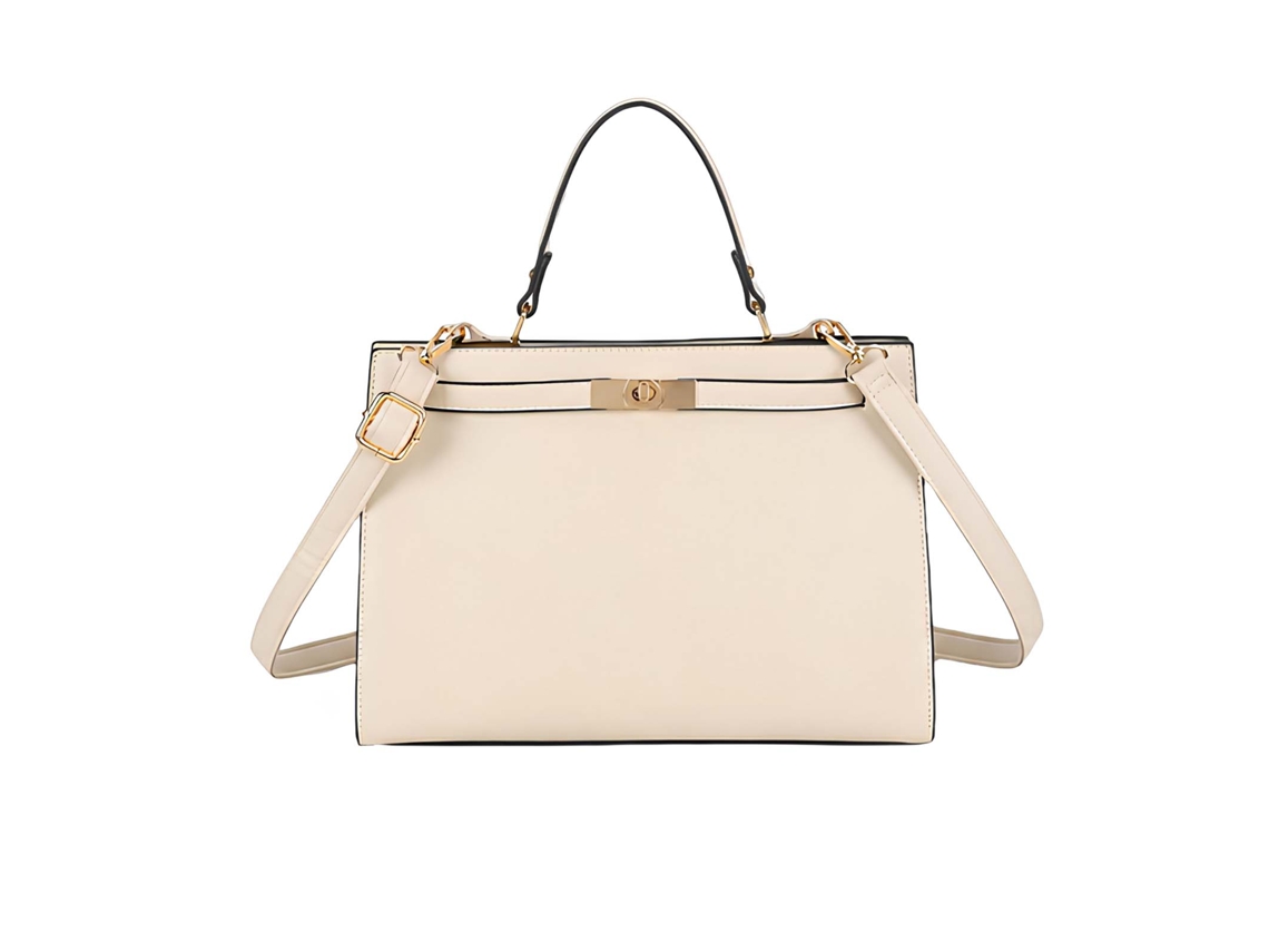 Bolso De Mano Camélia Para Mujer Con Diseño Estructurado Y Fermoir De Metal