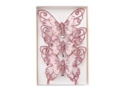 Adornos navideños en forma de mariposa, juego de 3 TRUYUETY