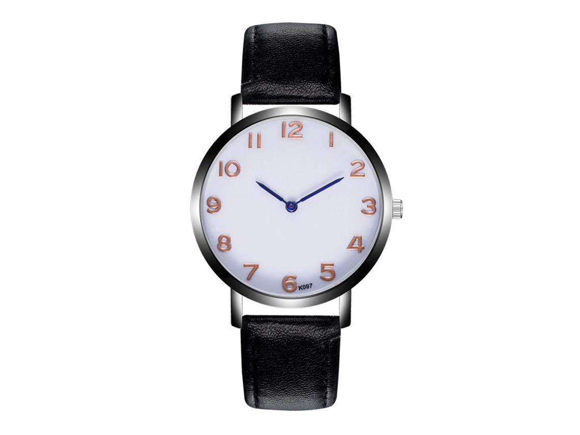 Reloj De Pulsera Para Hombre Zhoulianfa Moda Con Movimiento De Cuarzo K097 Negro