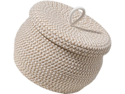 Cesta de cuerda para guardar papel higiénico, cesta para bebé, cesta de tela con tapa, cesta para papel higiénico, cesta pequeña